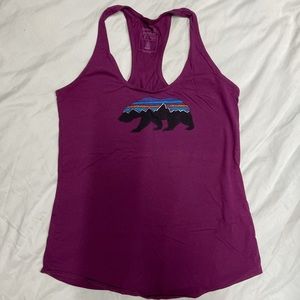 purple patagonia tank top